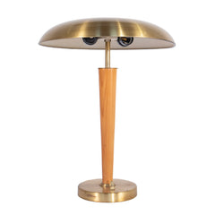 #1262 Table Lamp in Brass and Wood