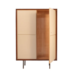 #1510 Cabinet with Leather Doors by Otto Schulz