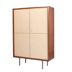 #1510 Cabinet with Leather Doors by Otto Schulz