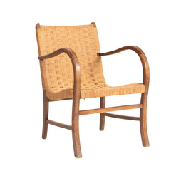 #1520 Lounge Chair in Woven Rope by Erich Dieckmann