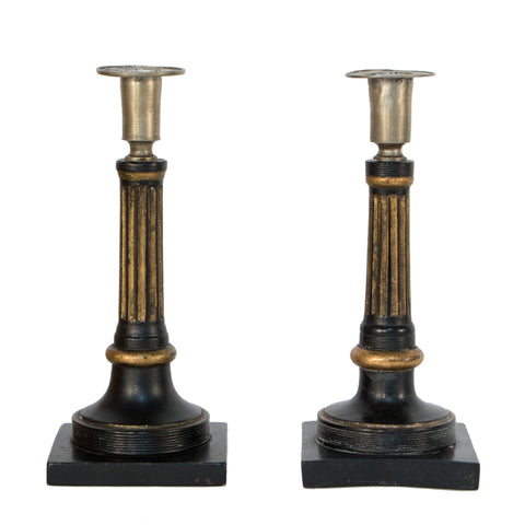 A pair of baroque bronze altar candlesticks, 20th century. Lighting & Lamps  - Candlesticks - Auctionet