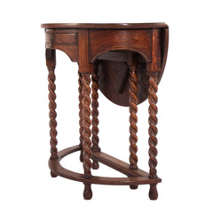 #102 Baroque Style Round Table/Demi Lune