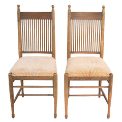 #1063 Pair of Side Chairs by Carl Westman, Year Appr. 1920, W16.5 D19.5 H38.5