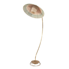 #1070 Floor Lamp in Brass by V. Soini Oy