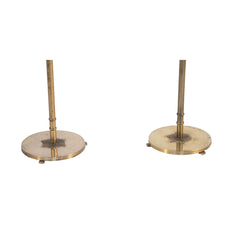 #1079 Pair of Floor Lamps in Brass by Gustaf Lundgren