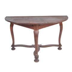 #1081 Baroque Demi Lune Table