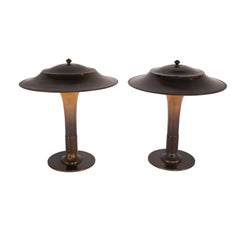 #1112 Pair of Torch Lamps by Fog and Morup