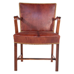 #1114 Armchair in Brazilian Rosewood and Leather