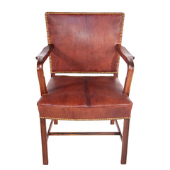 #1114 Armchair in Brazilian Rosewood and Leather