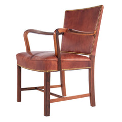 #1114 Armchair in Brazilian Rosewood and Leather