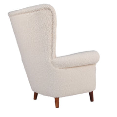 #1129 Wing Chair in Boucle