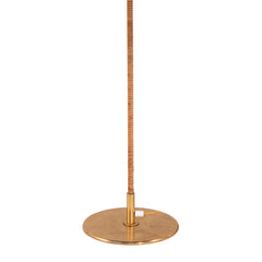 #1139 Floor Lamp in Brass and Cane by Paavo Tynell