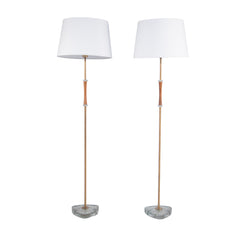 #1142 Pair of Floor Lamps with Brazilian Rosewood