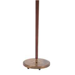 #1162 Floor Lamp in Wood and Brass by Harald Notini