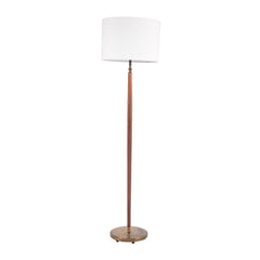 #1162 Floor Lamp in Wood and Brass by Harald Notini