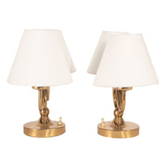 #1277 Pair of Table Lamps in Brass by Josef Frank