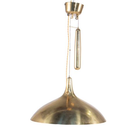 #1369 Brass Ceiling Fixture by Paavo Tynell