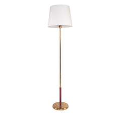#1513 Floor Lamp in Leather & Brass