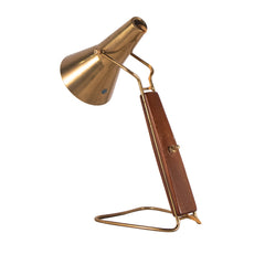 #1537 Table Lamp in Wood and Brass by Hans Bergstrom