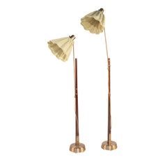 #1585 Pair of Adjustable Floor Lamps by Hans Bergstrom