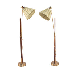 #1585 Pair of Adjustable Floor Lamps by Hans Bergstrom
