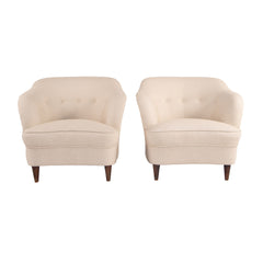 #204 Pair of Club Chairs, Year Appr. 1940, W31.5 D32 H29