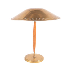 #21 Table Lamp in Wood and Brass by Harald Notini