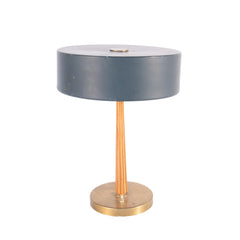 #306 Table Lamp in Brass and Wood by Harald Notini