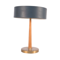 #306 Table Lamp in Brass and Wood by Harald Notini