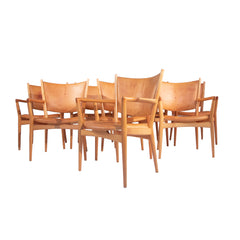 #324 Set of 8 Armchairs by Hans Wegner, Year Appr. 1950