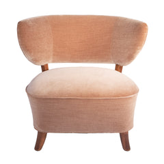 #410 Lounge Chair in Velvet by Otto Schulz