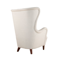 #414 Wing Back Chair in Linen,