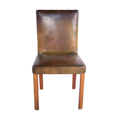 #422  Leather Side Chair,