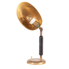 #50 Table Lamp in Brass and Wood by Harald Notini