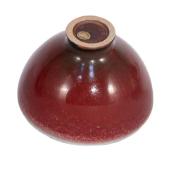 #504 Stoneware Bowl in Oxblood Glaze by Berndt Friberg