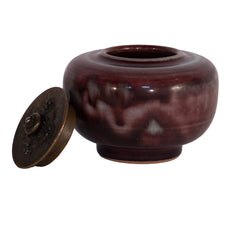 #834 Stoneware Jar w/Lid by Patrick Nordstrom