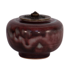#834 Stoneware Jar w/Lid by Patrick Nordstrom