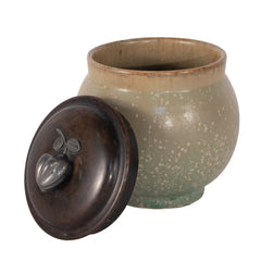 #90 Stoneware Jar with Lid by Patrick Nordstrom