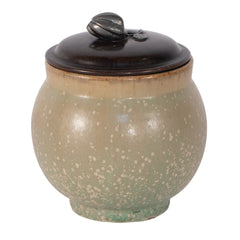 #90 Stoneware Jar with Lid by Patrick Nordstrom
