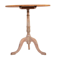 #935 Gustavian Pedestal Table