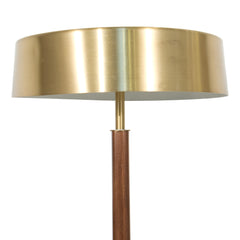 #1102 Table lamp in Teak and Brass