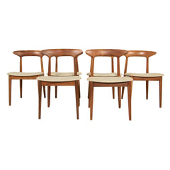 #1153 Set of 6 Chairs  in Walnut by Kurt Ostervig