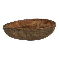 #1213 Wood Bowl in Green Grey Paint