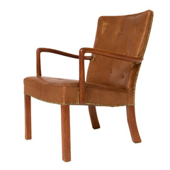 #1222 Lounge Chair in Niger Leather by Jacob Kjaer