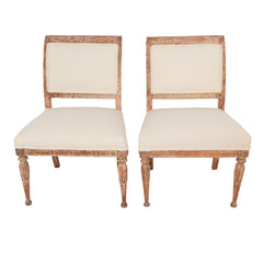 #130 Pair of Gustavian Large Chairs