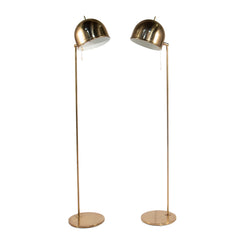 #1330 Pair of Brass Floor Lamps