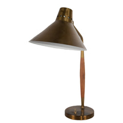 #1342 Table Lamp in Brass and Wood
