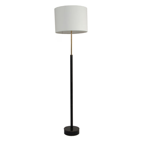 #134 Floor Lamp wrapped in Leather