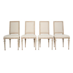 #17 Four Gustavian Side Chairs