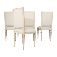 #17 Four Gustavian Side Chairs